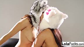 furry hat babes hide lola foxx's wet lesbian pussy secrets