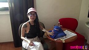 Afternoon fun with hot venezuelan escort backstage