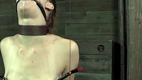 blindfolded sub gagged and toyed hard by old maledom