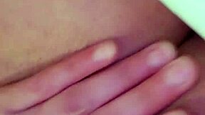 belle petite emy angel plays with her sexy shaved pussy up close