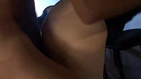 Bar-top milf pussy creampied after hairy japanese fuck