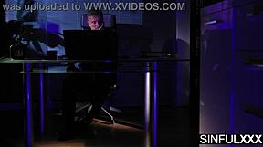 Karina King from HR Sucks and Fucks George Uhl's Cock in Sinful Office Secret
