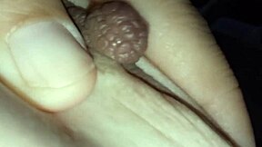 Brunette milks natural tits squirting hot latte from swollen nipples