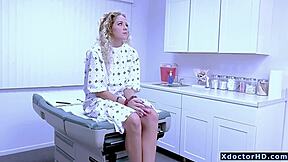 Horny doctor gropes my tits then fucks