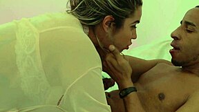 Black cock protein fix: Latina sucks, fists ass, then rides monster hard