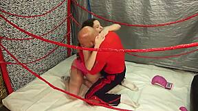 wanna bet on this juggy babe in sexy wrestling she fucks if she loses or wins cash?