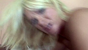 Blonde Big Fake Tits Babe Tyann Mason Coated In Thick Cum!