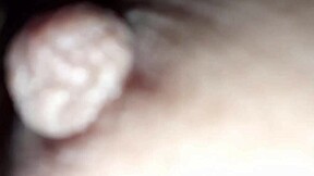 Brunette milks natural tits squirting hot latte from swollen nipples