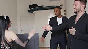 didi zerati's ass gapes wide in wild interracial anal threesome double penetration