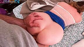 Big tits curvy blonde stepmom gets fucked pregnant pov creampie riding