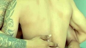 Hammering maloca's tight oiled ass while her husband watches the whole dirty show