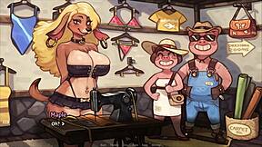 Min gris prinsesse køber vandmelon i sexet bikini til kæreste