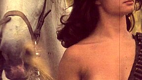 Vintage fitta och doggystyle-aktion, så rå och hårig!