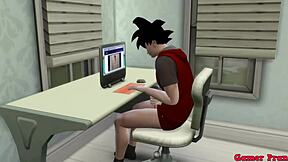 ड्रैगन बॉल ऐनिमे में वाइल्ड वेडिंग सीन