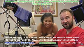 Asiațica obraznică Raya Nguyen păcălită în bondage la doctor la clinică