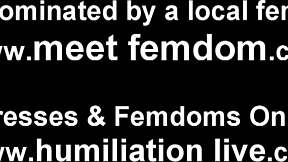 Vernederende femdom instructie om al je zaad op te eten CEI