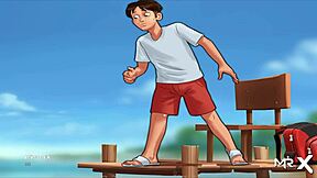 Saya perlu terokai rahsia laut sambil lancap di SummerTimeSaga e4 60