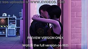 Gledam Resident Evil 3D hentai pregled sa monstrumom koji liže pičku i seks