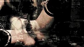 रेट्रो महिलाएं विंटेज सीन में