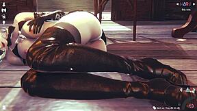 hei, sjekk denne ville 3d japanske simuleringsjenta!