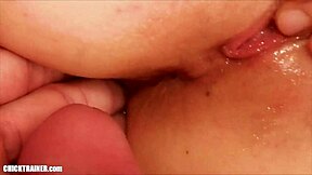 Britney κάνει homemade ass to mouth κατάποση με κρέμα στα μεγάλα φυσικά στήθη