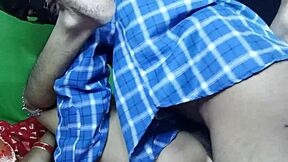 Sexy Indian Bhabi in Red Saree Moaning During Hard Fucking