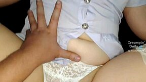 Thajská vysokoškolačka dostává creampie v horké akci