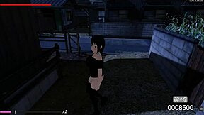 Garota exibicionista ousada se despe nua na rua pública