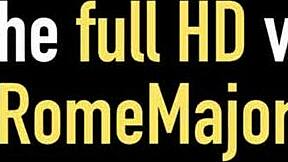 Carmela Clutch intenzív élvezetet érzett Rome Major nagy fekete farkától az anál creampie közben.