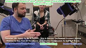 Curious ebony virgin Ava Siren tested by Doctor Tampa in hospital gloves