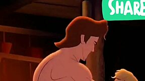 男同性恋者用原始动作爆炸，哇！