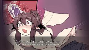 कॉर्पोरेट सक्सबस पार्ट 5: बाउंड एनिमे गैंगबैंग इंटेंस फिंगरिंग के साथ