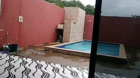 Spennende Solo Kar i Sokker og Undertøy Poserer