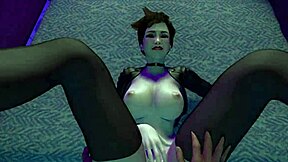 हे, चेक आउट हेंटाई 3डी ओवरवॉच ट्रेसर बिग टिट्स के साथ डॉगीस्टाइल और काउगर्ल में