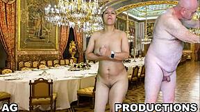 Почистване за банкет се превръща в див анален секс в 4K преглед