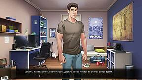 Volledige gameplay Our Red String Deel 3 brunette poseert naakt