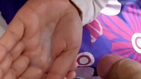 Schoolgirl gets aroused by teacher and tastes semen first time.