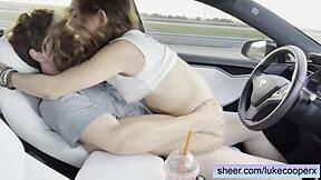 Eighteen Year Old Amateur Tinder Date Fucks Hard in Car