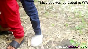 น้องสาวสวยอายุ 18+ สวมชุดแดงดำโดนกลุ่มเย็ดในแอฟริกา