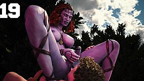 Historier fra det uendelige tomrom 19 - busty alien forfører meg til å slikke og knulle hennes trange fitte med min store kuk i 3D pornos spill