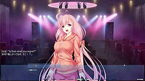 アクメルファミリー ユナギルート：鏡のマッサージで義妹の大きなおっぱいを揉み上げる