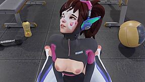 D.Va私人教练，今天想和我训练吗？