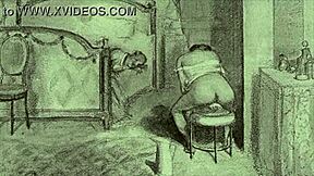 Hey, schau dir diese vintage erotischen Skizzen an!