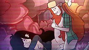 Gravity Falls futa Wendy animace s monstrózním akcí v hentai