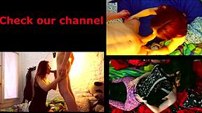 Rdečelaska stoka glasno med hardcore pihanjem na ogromnem kurcu