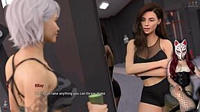 בחורות הentai עירומות מתאמנות בחדר כושר