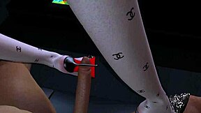 この3Dアジアミルフがビッグコックをからかうの止められない