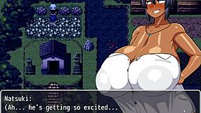 gadis perang natsuki dapat urutan minyak panas di pantai