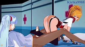 हेलो, सेट्सुको ओहारा, एक्सेलन ब्राउनिंग, और रूरी होशिनो फुटानारी बैंगिंग में वाइल्ड जाते हैं हेंटाई एक्शन में!