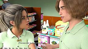 Being A Dik: Συνάντηση με την καμπύλη Josy σε 3D Hentai